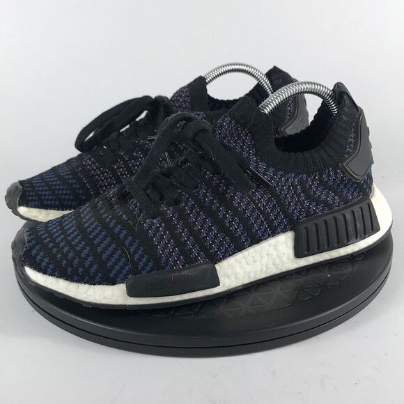 Adidas NMD R1 STLT Primeknit Blue Athletic Running Shoes AC8326 Women’s Size 9 - Picture 1 of 12
